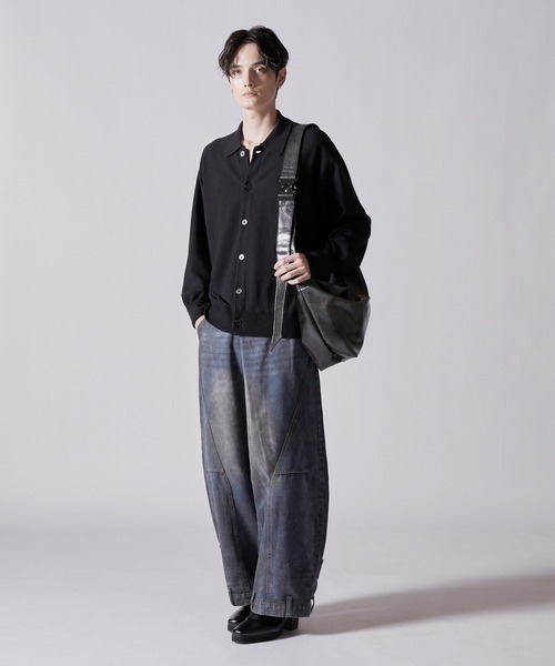 ショルダーバッグ・ポシェット IONSEOUL Buckle baguettebag ベルトデザイン 合皮ショルダーバッグ（ショルダーバッグ