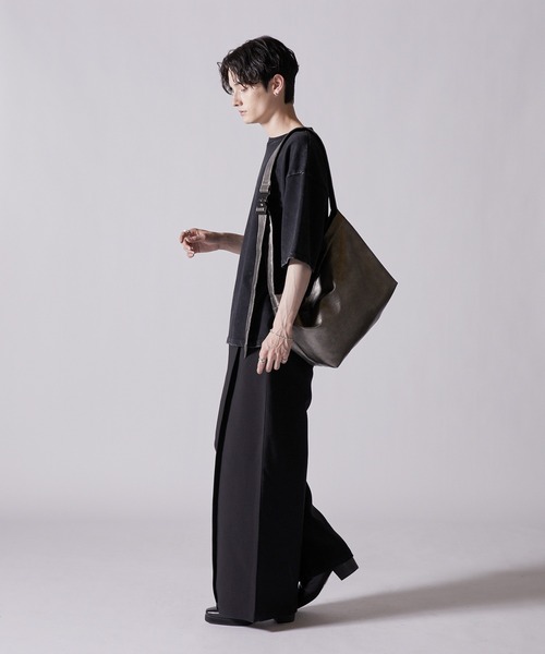 Metal Buckle Shoulder Bag/Tote Bag/メタルバックル合皮