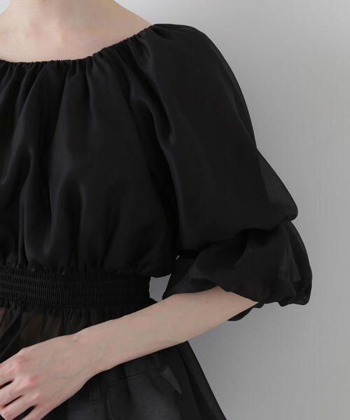 PROPORTION BODY DRESSING（プロポーションボディドレッシング）の「２ＷＡＹオフショルフィッシュテールブラウス / 1215110900（シャツ/ブラウス・レディース・ブルー/ブラック/ベージュ・SMALL/MEDIUM）」の11枚目の写真