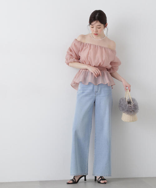 PROPORTION BODY DRESSING（プロポーションボディドレッシング）の「２ＷＡＹオフショルフィッシュテールブラウス / 1215110900（シャツ/ブラウス・レディース・ブルー/ブラック/ベージュ・SMALL/MEDIUM）」の17枚目の写真