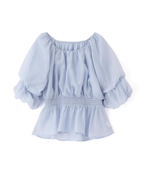 PROPORTION BODY DRESSING（プロポーションボディドレッシング）の「２ＷＡＹオフショルフィッシュテールブラウス / 1215110900（シャツ/ブラウス・レディース・ブルー/ブラック/ベージュ・SMALL/MEDIUM）」の19枚目の写真