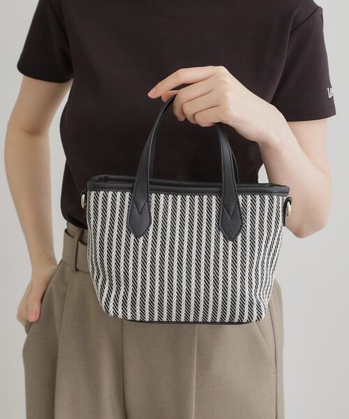 grove(グローブ)の「アソートミニ2WAYトート(トートバッグ・レディース・ブラック系2/ネイビー系1/レッド系3/ブラック/ブラック系7・00)」の3枚目の写真