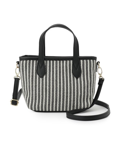 grove(グローブ)の「アソートミニ2WAYトート(トートバッグ・レディース・ブラック系2/ネイビー系1/レッド系3/ブラック/ブラック系7・00)」の17枚目の写真