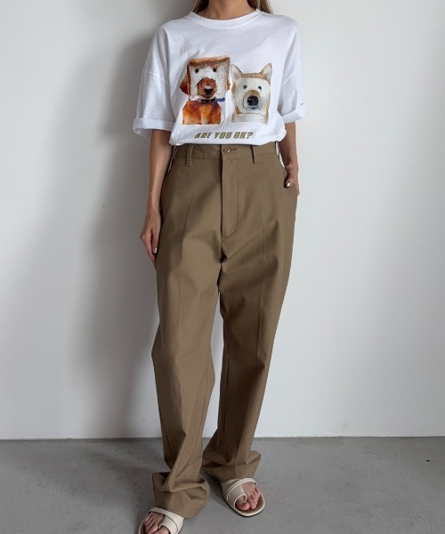 Unitage（ユニテージ）の「イタズラわんTEE（Tシャツ/カットソー・レディース・ブラック/ホワイト・FREE）」の18枚目の写真