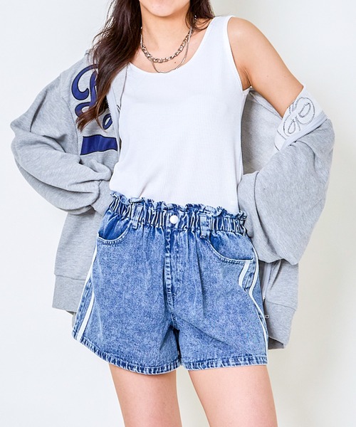 GORGE(ゴージ)の「《BIGロゴ×ジップアップ》レディース 裏毛スウェット パーカー ストリート カジュアル 春秋冬(パーカー・レディース・ブラック/オフホワイト/オートミール・F)」の7枚目の写真