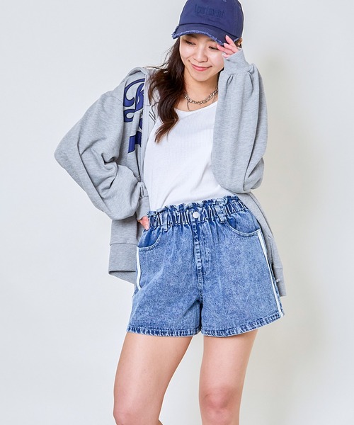 GORGE(ゴージ)の「《BIGロゴ×ジップアップ》レディース 裏毛スウェット パーカー ストリート カジュアル 春秋冬(パーカー・レディース・ブラック/オフホワイト/オートミール・F)」の11枚目の写真