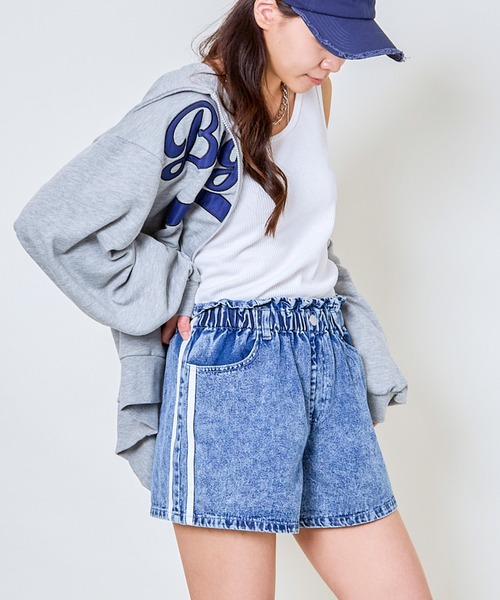 GORGE(ゴージ)の「《BIGロゴ×ジップアップ》レディース 裏毛スウェット パーカー ストリート カジュアル 春秋冬(パーカー・レディース・ブラック/オフホワイト/オートミール・F)」の12枚目の写真