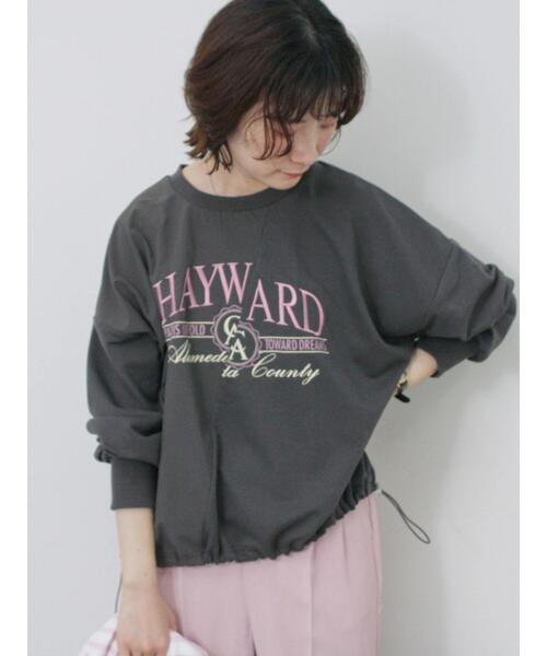 Samansa Mos2 blue（サマンサモスモスブルー）の「異素材切替リメイク風プルオーバー（Tシャツ/カットソー・レディース・オフホワイト/サックスブルー/チャコールグレー・F）」の12枚目の写真