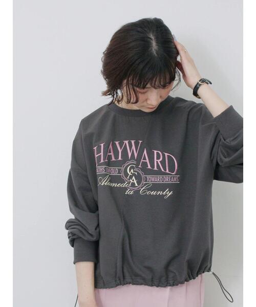 Samansa Mos2 blue（サマンサモスモスブルー）の「異素材切替リメイク風プルオーバー（Tシャツ/カットソー・レディース・オフホワイト/サックスブルー/チャコールグレー・F）」の13枚目の写真