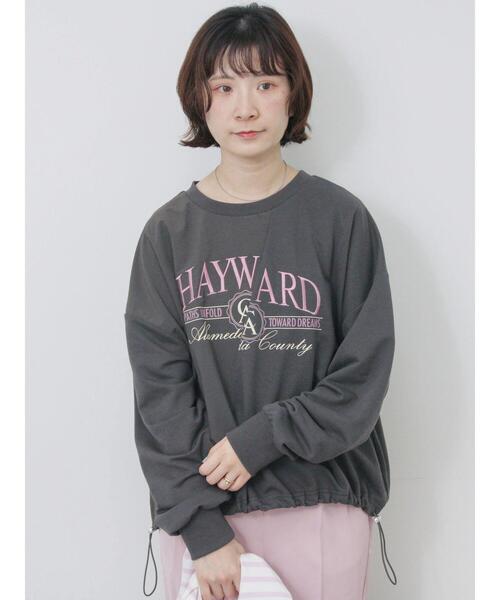 Samansa Mos2 blue（サマンサモスモスブルー）の「異素材切替リメイク風プルオーバー（Tシャツ/カットソー・レディース・オフホワイト/サックスブルー/チャコールグレー・F）」の14枚目の写真