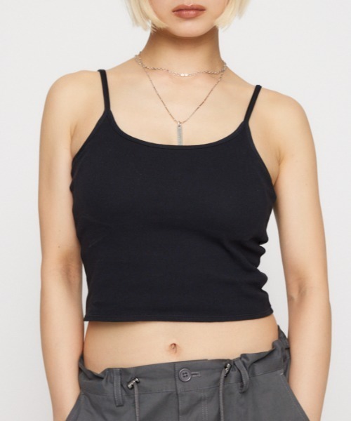 LAGUA GEM（ラグアジェム）の「INNER カップキャミソール（キャミソール・レディース・ホワイト/ブラック/杢グレー・FREE）」の3枚目の写真