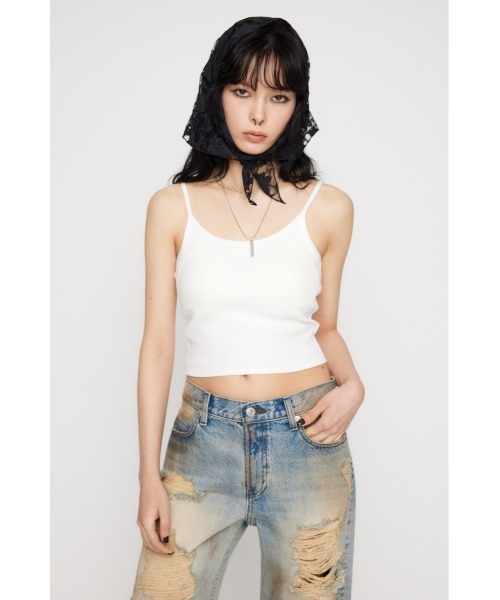 LAGUA GEM（ラグアジェム）の「INNER カップキャミソール（キャミソール・レディース・ホワイト/ブラック/杢グレー・FREE）」の9枚目の写真