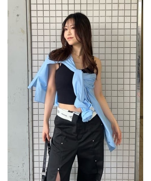 LAGUA GEM（ラグアジェム）の「INNER カップキャミソール（キャミソール・レディース・ホワイト/ブラック/杢グレー・FREE）」の16枚目の写真