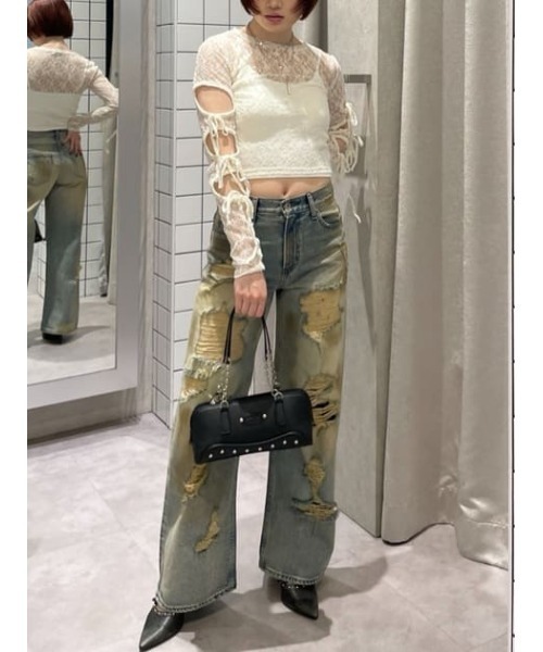 LAGUA GEM（ラグアジェム）の「INNER カップキャミソール（キャミソール・レディース・ホワイト/ブラック/杢グレー・FREE）」の21枚目の写真