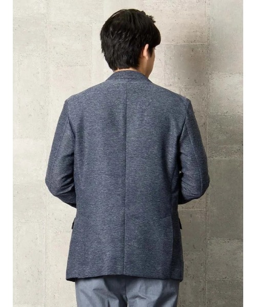 Perfect Suit FActory（パーフェクトスーツファクトリー）の「TRANS CONTINENTS　ライトビズ・レノクロスジャケット（テーラードジャケット・メンズ・ブルー/サックスブルー/ベージュ・M/L/SS/S/LL/AB（M）/AB（L）/XL-AB）」の19枚目の写真