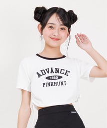 PINKHUNT（ピンクハント）の「PINKHUNT ピンクハント サイドシャーリング Tシャツ 0597K（Tシャツ/カットソー・キッズ）」