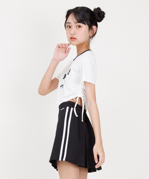 PINKHUNT（ピンクハント）の「PINKHUNT ピンクハント サイドシャーリング Tシャツ 0597K（Tシャツ/カットソー・キッズ・ネイビー/ホワイト・140cm/150cm/160cm/130cm/120cm）」の6枚目の写真