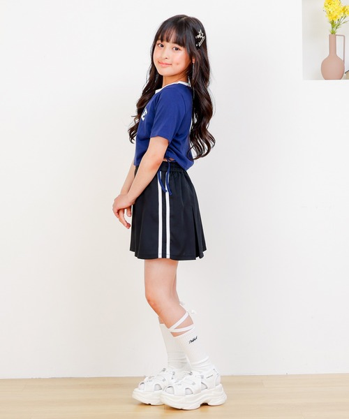 PINKHUNT（ピンクハント）の「PINKHUNT ピンクハント サイドシャーリング Tシャツ 0597K（Tシャツ/カットソー・キッズ・ネイビー/ホワイト・140cm/150cm/160cm/130cm/120cm）」の21枚目の写真