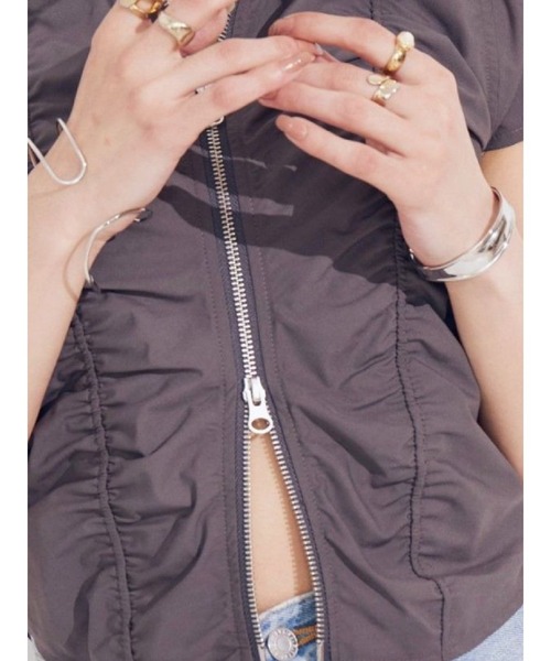 EVRIS（エヴリス）の「DEFORMATION2SETバングル（ブレスレット・レディース・シルバー/ゴールド・FREE）」の2枚目の写真