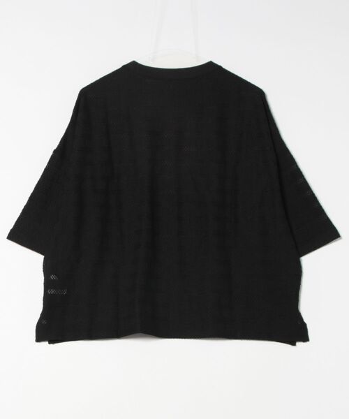 and it_(アンドイット)の「ニットレースワイドプルオーバー(Tシャツ/カットソー・レディース・クリーム/ブラック/グレイッシュベージュ/パープル・M-L)」の5枚目の写真