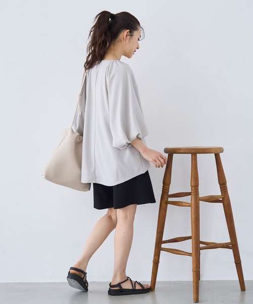 mil(ミル)の「【ラッシュガード】カット楊柳 ハーフパンツ ショートパンツ(その他パンツ・レディース・ブラウン/ブラック/オリーブ・XS/S)」の14枚目の写真