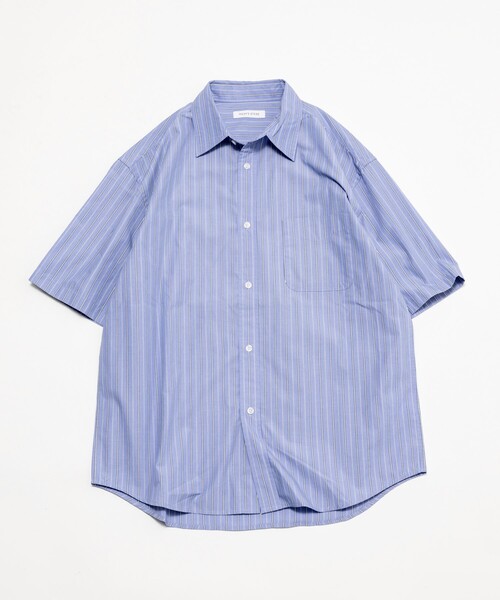 FREAK'S STORE(フリークスストア)の「タイプライター レギュラーカラー ショートスリーブ ストライプシャツ/リラックスフィット(シャツ/ブラウス・メンズ・ホワイト/ブルー/ネイビー・MEDIUM/SMALL/LARGE)」の10枚目の写真