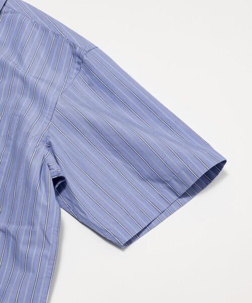 FREAK'S STORE(フリークスストア)の「タイプライター レギュラーカラー ショートスリーブ ストライプシャツ/リラックスフィット(シャツ/ブラウス・メンズ・ホワイト/ブルー/ネイビー・MEDIUM/SMALL/LARGE)」の11枚目の写真