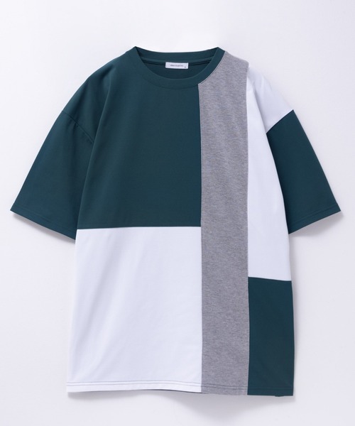 URBAN COLLECTION（アーバンコレクション）の「URBANCOLLECTION AIR Smoosy 切り替えＴシャツ（Tシャツ/カットソー・メンズ・ホワイト系1/ブラック/ホワイト系2/ベージュ/グリーン/チャコールグレー・M/S/XL/L）」の6枚目の写真