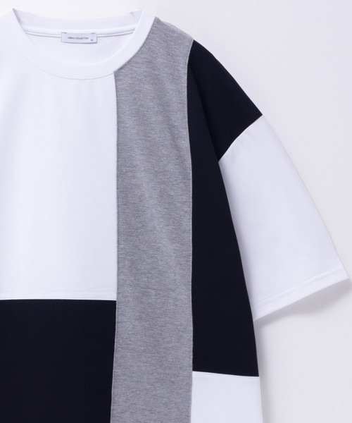 URBAN COLLECTION（アーバンコレクション）の「URBANCOLLECTION AIR Smoosy 切り替えＴシャツ（Tシャツ/カットソー・メンズ・ホワイト系1/ブラック/ホワイト系2/ベージュ/グリーン/チャコールグレー・M/S/XL/L）」の15枚目の写真