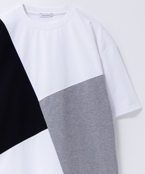 URBAN COLLECTION（アーバンコレクション）の「URBANCOLLECTION AIR Smoosy 切り替えＴシャツ（Tシャツ/カットソー・メンズ・ホワイト系1/ブラック/ホワイト系2/ベージュ/グリーン/チャコールグレー・M/S/XL/L）」の16枚目の写真
