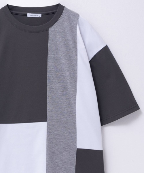 URBAN COLLECTION（アーバンコレクション）の「URBANCOLLECTION AIR Smoosy 切り替えＴシャツ（Tシャツ/カットソー・メンズ・ホワイト系1/ブラック/ホワイト系2/ベージュ/グリーン/チャコールグレー・M/S/XL/L）」の18枚目の写真