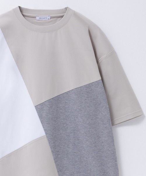 URBAN COLLECTION（アーバンコレクション）の「URBANCOLLECTION AIR Smoosy 切り替えＴシャツ（Tシャツ/カットソー・メンズ・ホワイト系1/ブラック/ホワイト系2/ベージュ/グリーン/チャコールグレー・M/S/XL/L）」の19枚目の写真