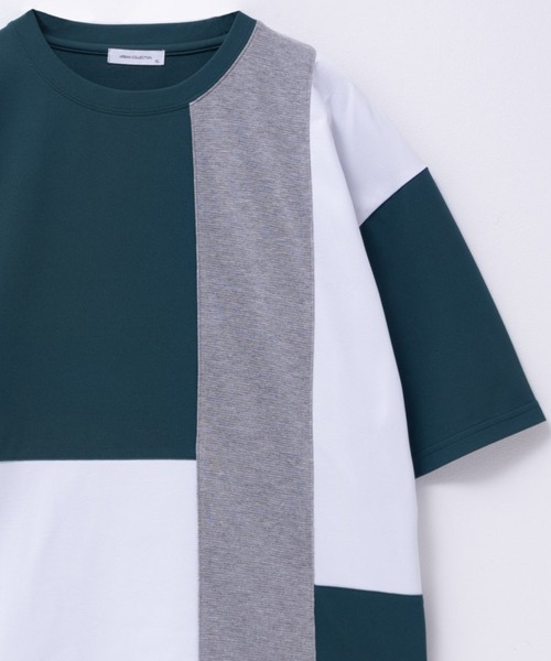 URBAN COLLECTION（アーバンコレクション）の「URBANCOLLECTION AIR Smoosy 切り替えＴシャツ（Tシャツ/カットソー・メンズ・ホワイト系1/ブラック/ホワイト系2/ベージュ/グリーン/チャコールグレー・M/S/XL/L）」の20枚目の写真