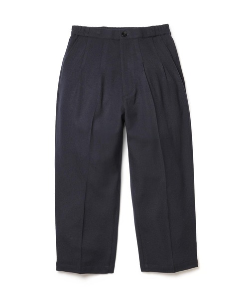 MR.OLIVE(ミスターオリーブ)の「PEACHSKIN STRETCH GABARDINE / 2TACK WIDE EASY PANTS(スラックス・メンズ・グレー/ネイビー・SMALL/MEDIUM/LARGE)」の6枚目の写真