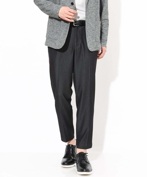 a.v.v（アーヴェヴェ）の「【接触冷感】スマートシャンブレースラックス アンクル丈（その他パンツ・メンズ・チャコールグレー/ネイビー/ブラック・44/48/46/50）」の8枚目の写真
