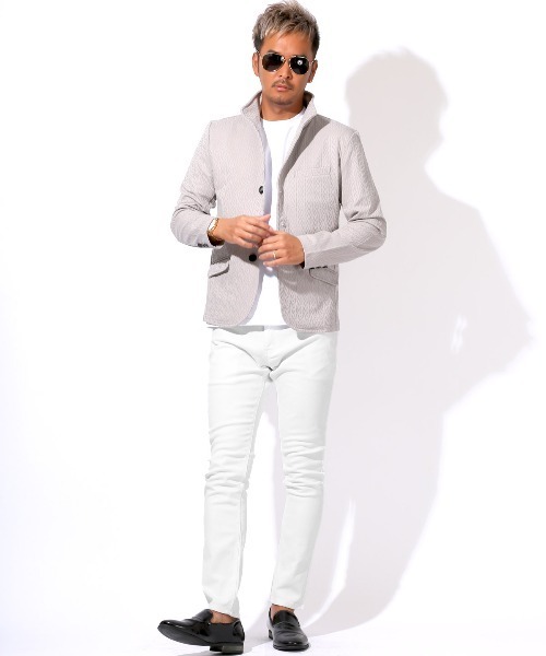LUXSTYLE(ラグスタイル)の「カツラギスリムパンツ(チノパンツ・メンズ・カモフラージュ/ネイビー/ブラック/ホワイト・M/L/XL/XXL/S)」の5枚目の写真