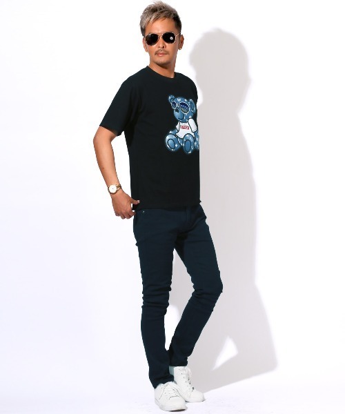LUXSTYLE(ラグスタイル)の「カツラギスリムパンツ(チノパンツ・メンズ・カモフラージュ/ネイビー/ブラック/ホワイト・M/L/XL/XXL/S)」の7枚目の写真