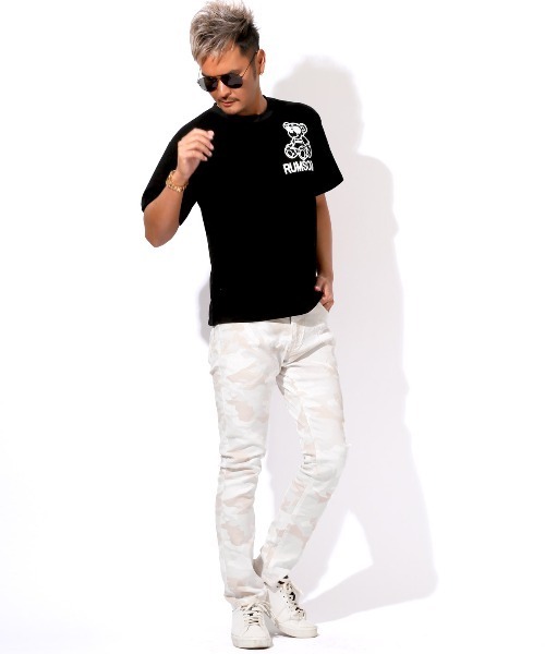 LUXSTYLE(ラグスタイル)の「カツラギスリムパンツ(チノパンツ・メンズ・カモフラージュ/ネイビー/ブラック/ホワイト・M/L/XL/XXL/S)」の9枚目の写真