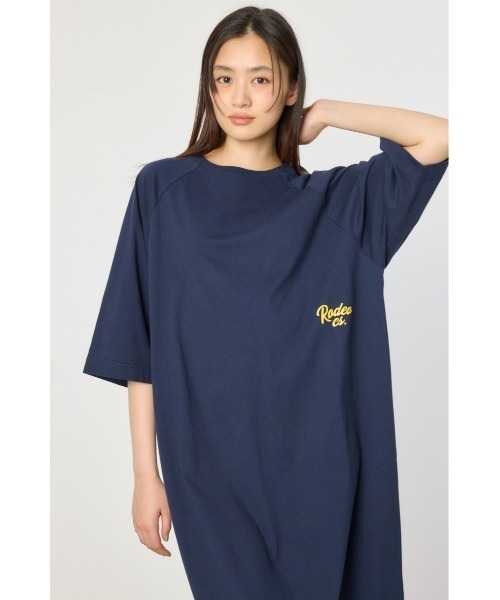 RODEO CROWNS WIDE BOWL(ロデオクラウンズワイドボウル)の「ラグランカラーステッチワンピース(ワンピース・レディース・ブラック/ネイビー/オフホワイト/マルチ・FREE)」の21枚目の写真