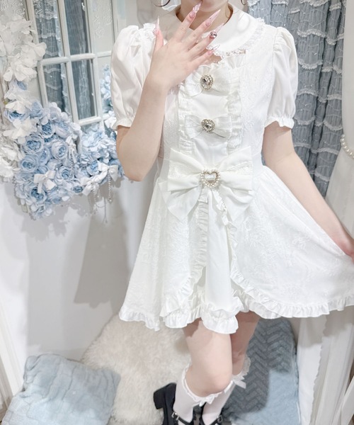 【I AM MARI】カシュクール マーメイド フリル ワンピース◆ I AM MARI】カシュクール マーメイド フリル ワンピース