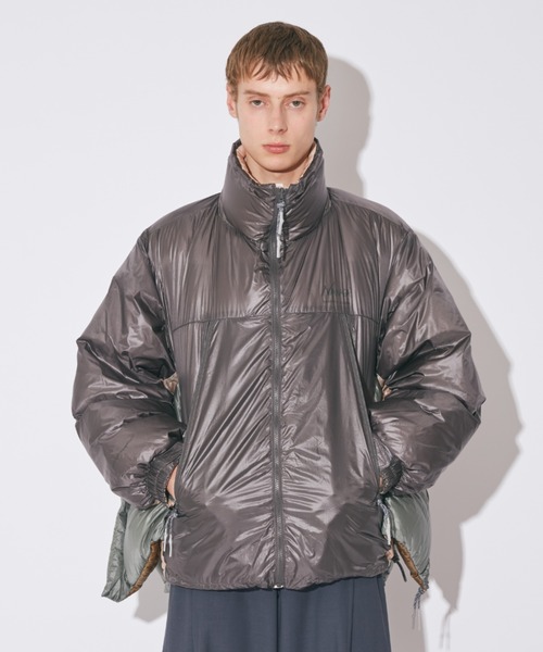 beautiful people（ビューティフルピープル）の「NANGA multilayering  down vest blouson（ダウンジャケット/コート・レディース・チャコール/ベージュ・36/40/38）」の14枚目の写真