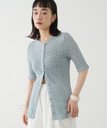 Omekashi | ストレッチレース2WAYカーディガン(Tシャツ/カットソー)