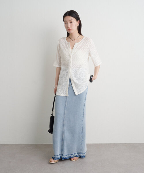 ストレッチレーススカート（スカート）｜Omekashi（オメカシ）の