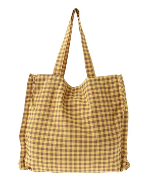 Green　Parks（グリーンパークス）の「・QUON ギンガムリボントート（トートバッグ・レディース・ピンク/イエロー/グリーン・FREE）」の7枚目の写真