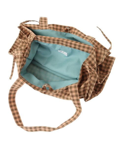 Green　Parks（グリーンパークス）の「・QUON ギンガムリボントート（トートバッグ・レディース・ピンク/イエロー/グリーン・FREE）」の15枚目の写真