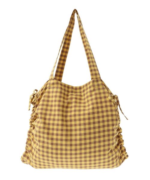 Green　Parks（グリーンパークス）の「・QUON ギンガムリボントート（トートバッグ・レディース・ピンク/イエロー/グリーン・FREE）」の17枚目の写真