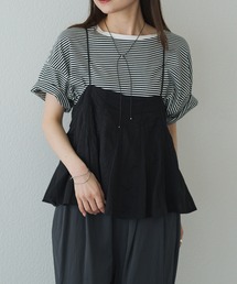 PUAL CE CIN | インドボイルハシゴレースキャミブラウス(キャミソール)