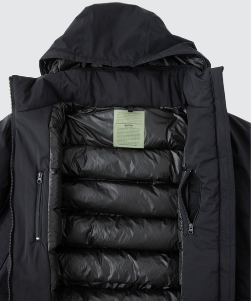 WILD THINGS（ワイルドシングス）の「ハイグレード モンスターパーカー│HIGH GRADE MONSTER PARKA（ダウンジャケット/コート・メンズ・ライトグレー/ブラック・M/L）」の9枚目の写真