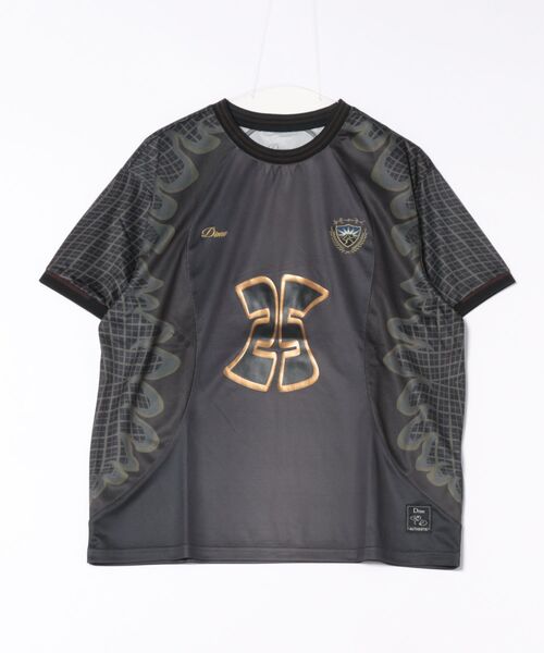 【関税込み】Dime ブルー＆グレー Holy Flame Jersey トップス セール】Dime/ダイム/HOLY FLAME JERSEY（Tシャツ/カットソー