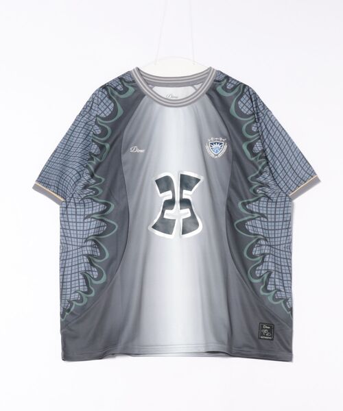 DIME 人気☆ブルー＆グレー Holy Flame Jersey トップス Dime: ブルー＆グレー Holy Flame Jersey トップス | SSENSE 日本
